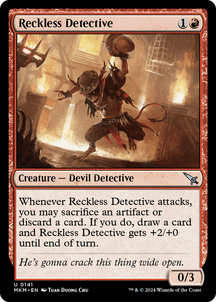 Image of Reckless Detective (MKM-141) - Murders at Karlov Manor Foil