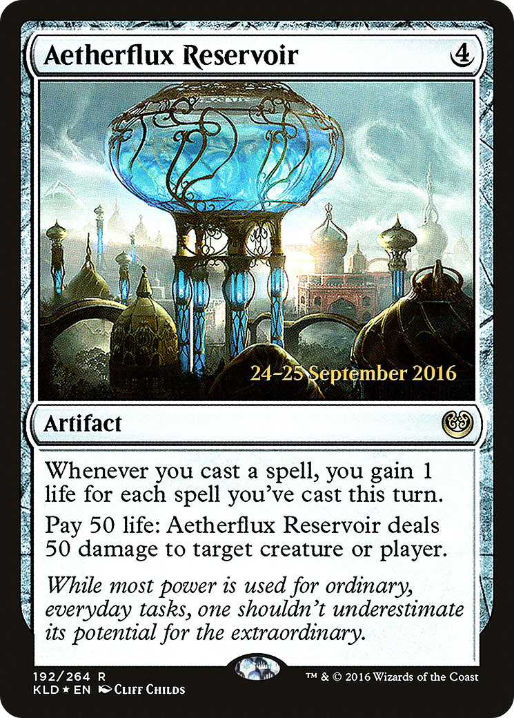 Image of Aetherflux Reservoir (PRE-192) - Kaladesh Promos Foil
