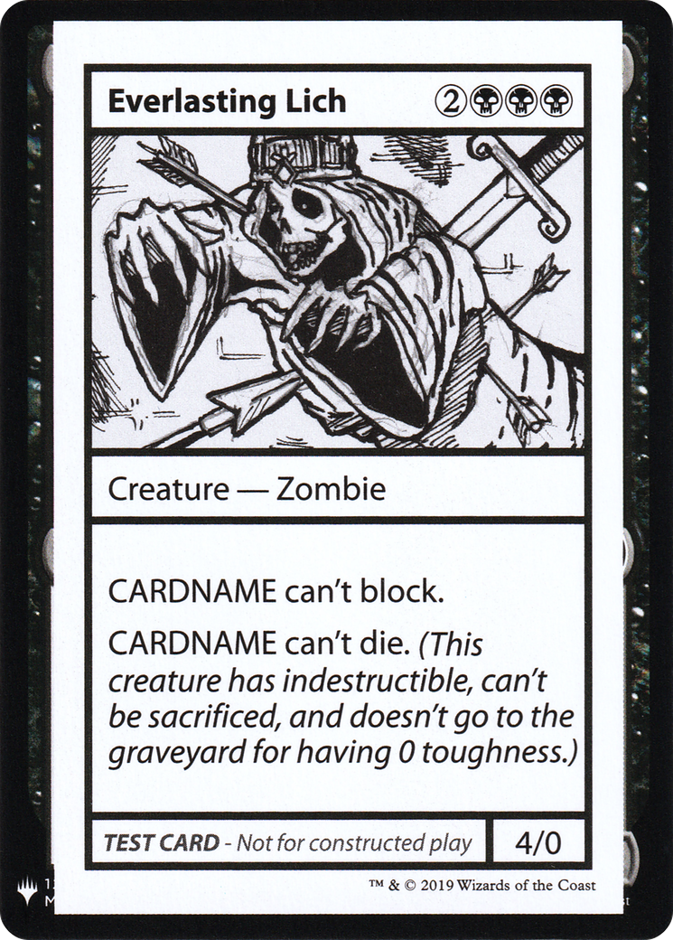 Image of Everlasting Lich (CMB1-) - Mystery Booster Playtest Cards 2019
