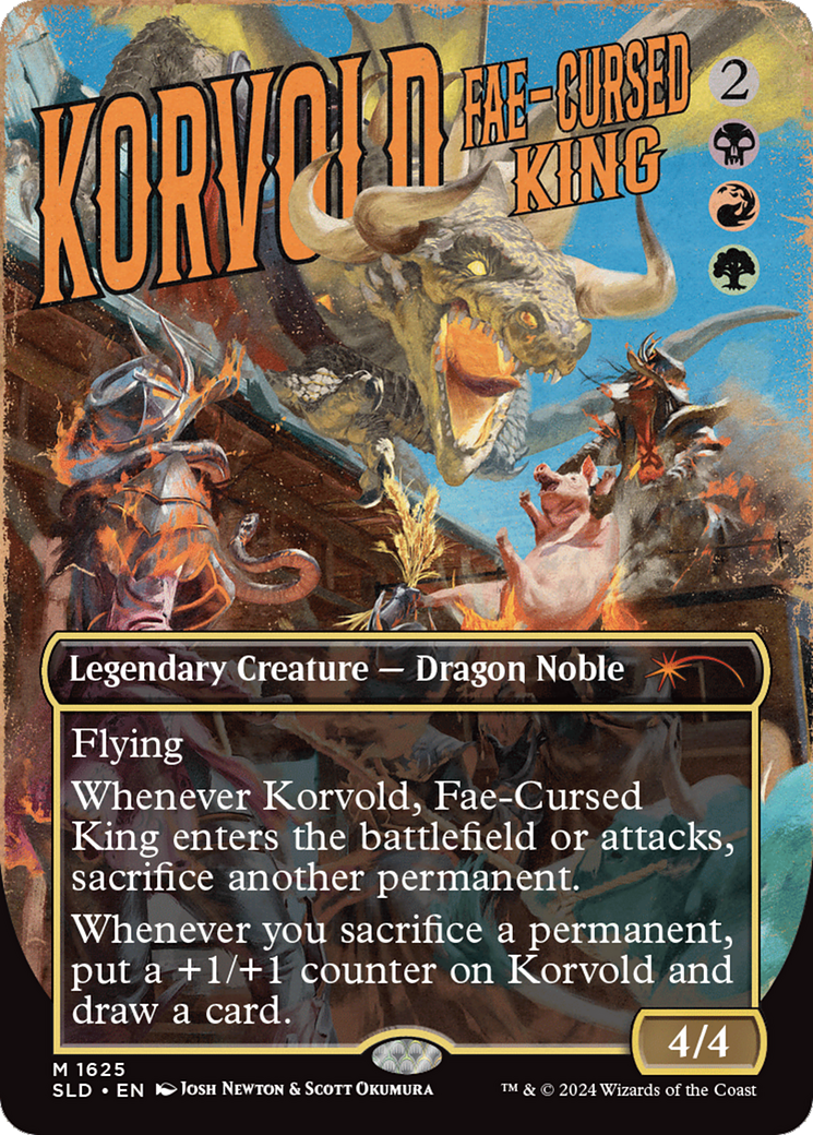 Image of Korvold, Fae-Cursed King (SLD-1625) - Secret Lair Drop (Borderless)