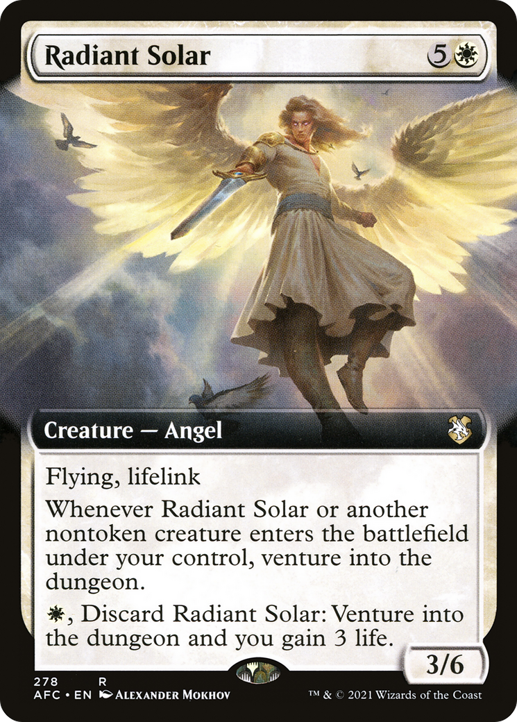 Image of Radiant Solar (Extended Art) (AFC-278) - Forgotten Realms Commander: (Extended Art)