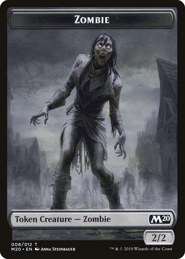 Image of Zombie Token (M20-006) - Core Set 2020 Tokens