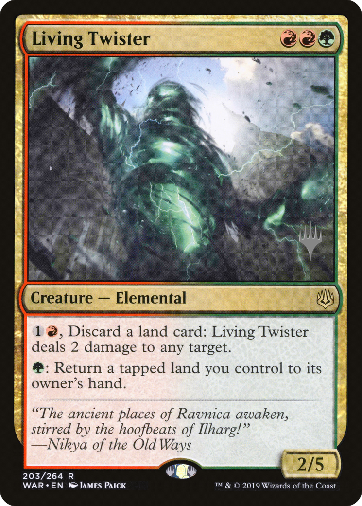 Image of Living Twister (PPELD-203) - War of the Spark Promos Foil