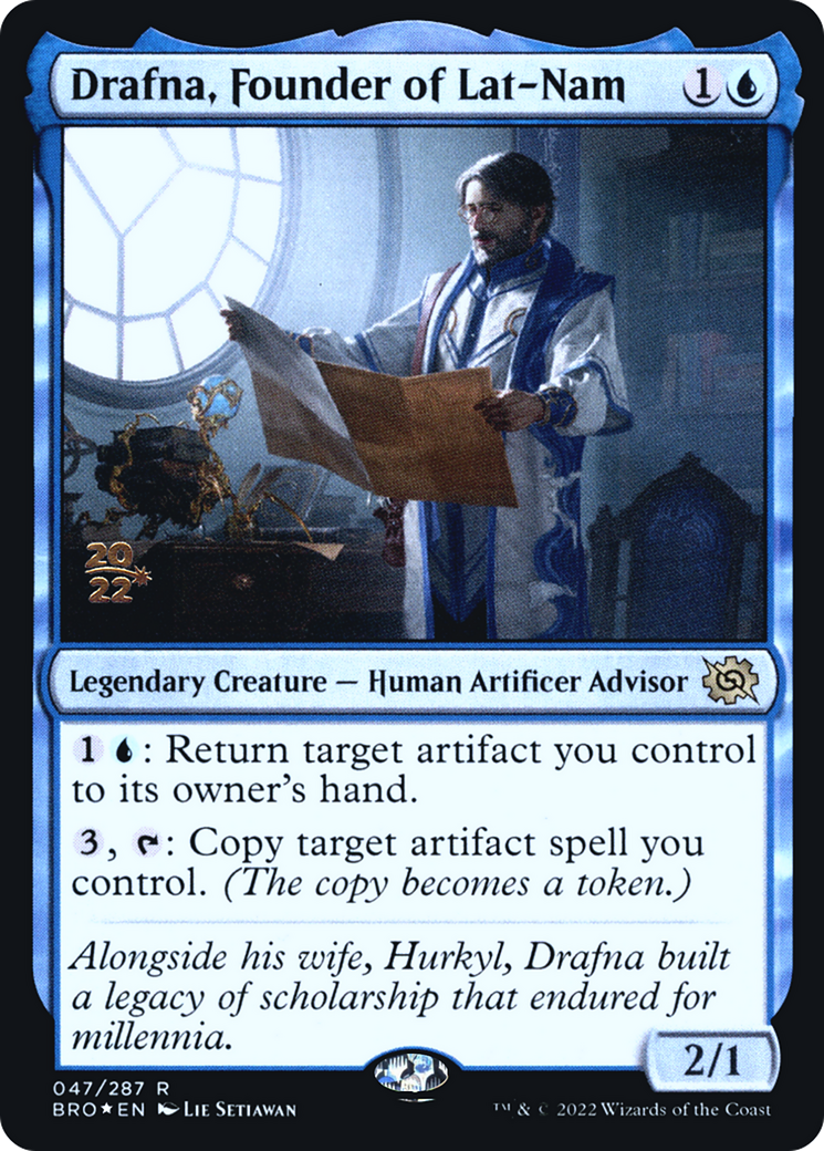 Image of Drafna, Founder of Lat-Nam (PRE-047) - The Brothers' War Promos Foil
