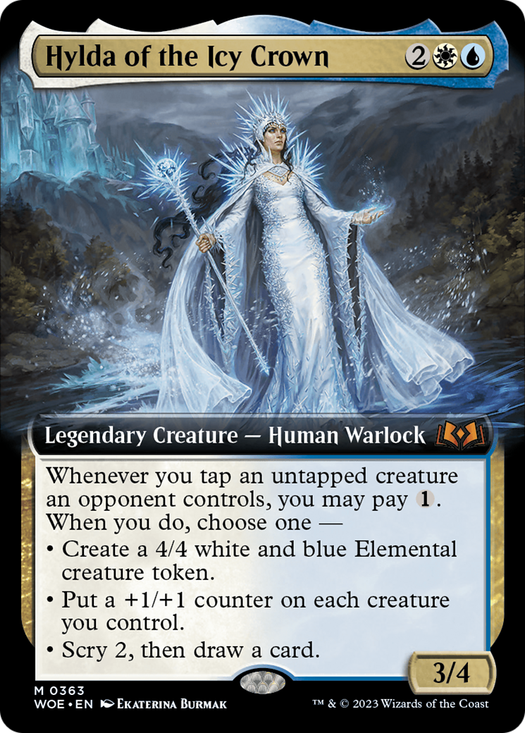 Image of Hylda of the Icy Crown (Extended Art) (WOE-363) - Wilds of Eldraine: (Extended Art)