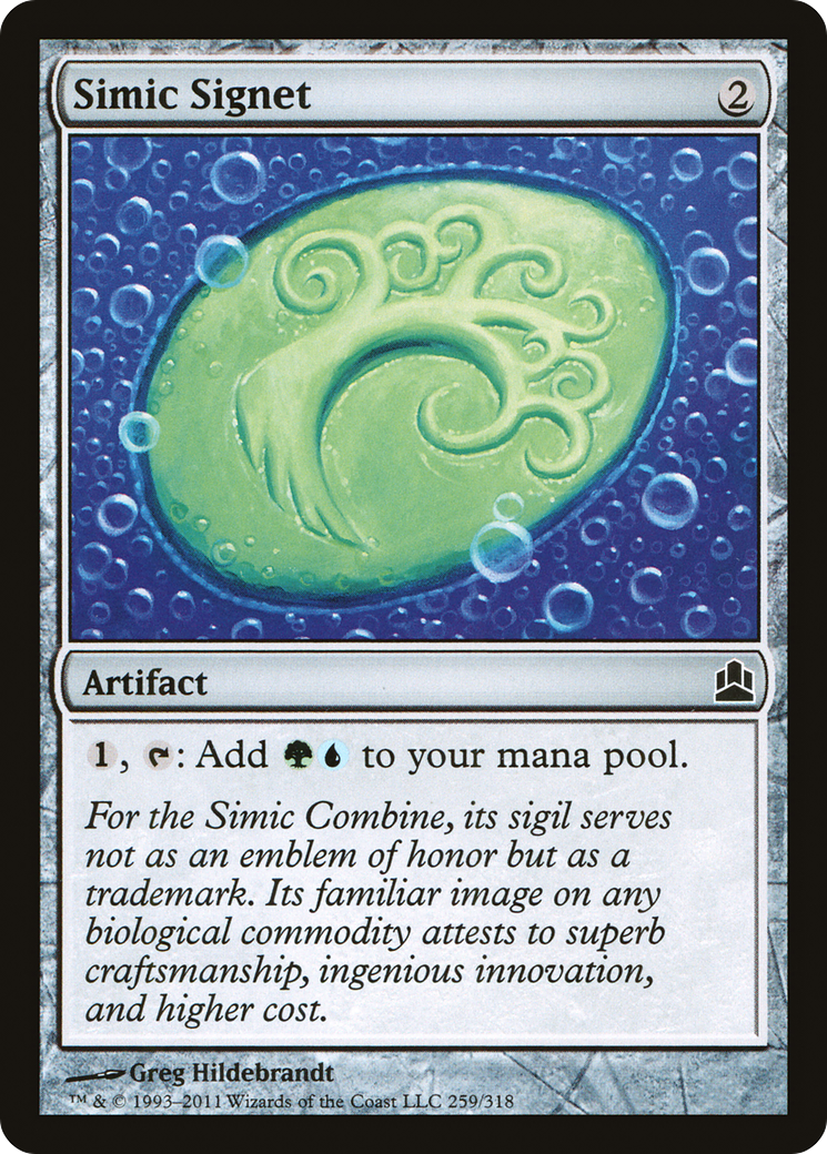 Image of Simic Signet (CMD-259) - Commander 2011