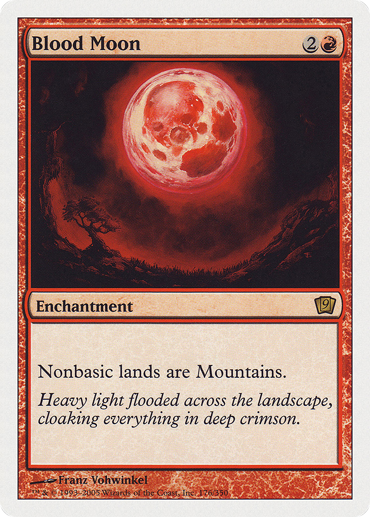 Image of Blood Moon (9ED-176) - 9th Edition