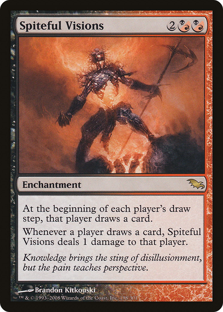 Image of Spiteful Visions (SHM-198) - Shadowmoor Foil