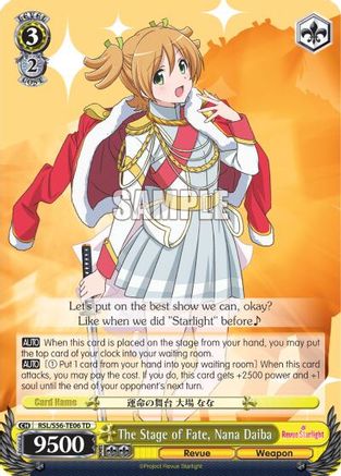 Image of The Stage of Fate, Nana Daiba (RSL/S56-TE06 TD) - Revue Starlight