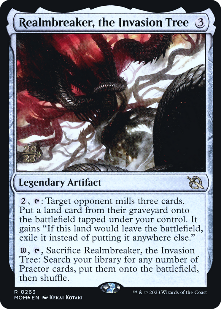Image of Realmbreaker, the Invasion Tree (PRE-263) - March of the Machine Promos Foil