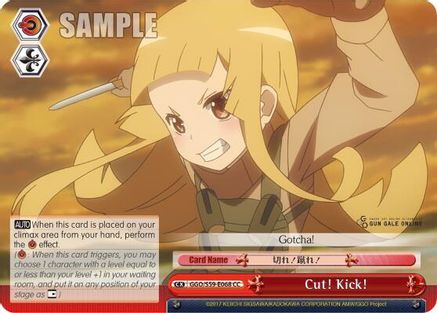 Image of Cut! Kick! (GGO/S59-E068 CC) - SAO Alternative–Gun Gale Online