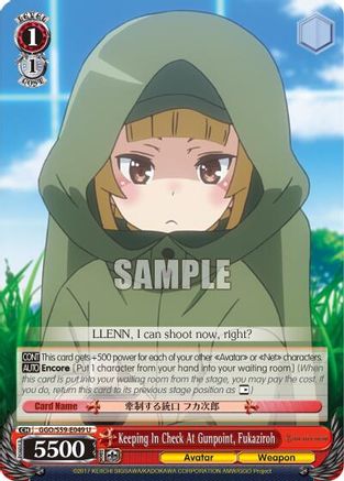 Image of Keeping In Check At Gunpoint, Fukaziroh (GGO/S59-E049 U) - SAO Alternative–Gun Gale Online