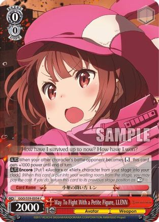 Image of Way To Fight With a Petite Figure, LLENN (GGO/S59-E054 C) - SAO Alternative–Gun Gale Online