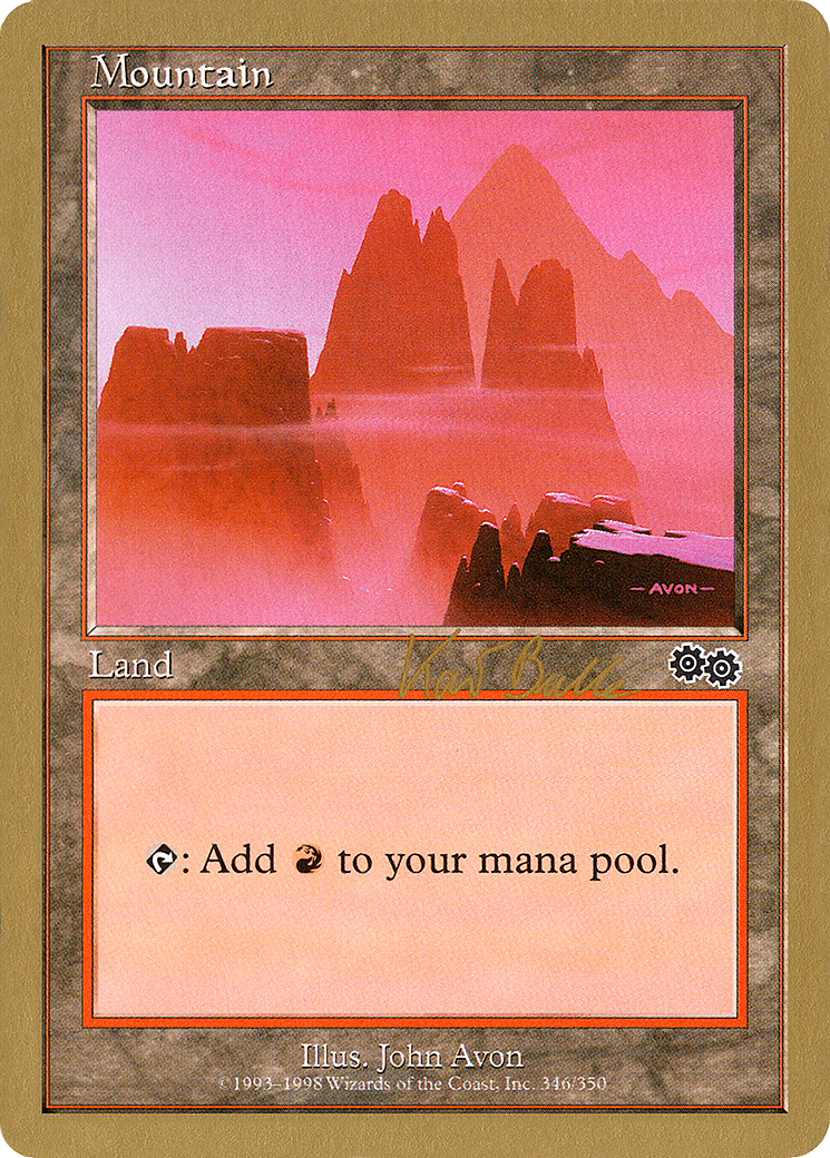 Image of Mountain (346) - 1999 Kai Budde (USG) (WCD-) - World Championship Decks 1999