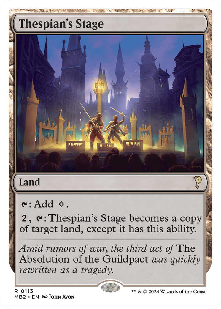 Image of Thespian's Stage (White Border) (MB2-113) - Mystery Booster 2