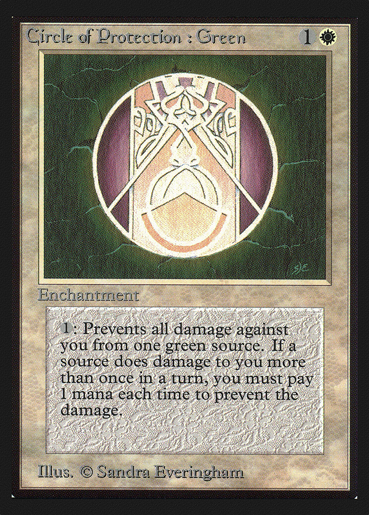 Image of Circle of Protection: Green (IE) (IED-) - Intl. Collectors' Edition