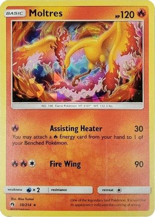 Image of Moltres 038/214  - Holofoil Deck Exclusives - Holo Rare
