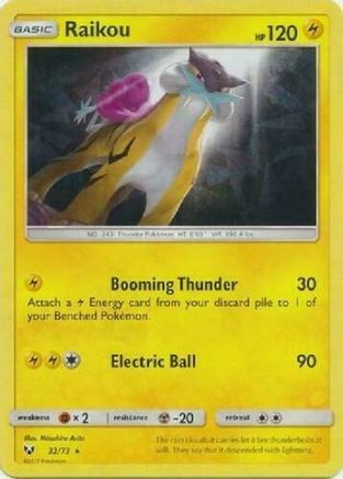 Image of Raikou 032/73  - Holofoil Deck Exclusives - Holo Rare