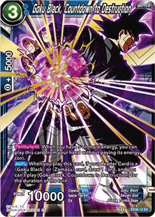 Image of Goku Black, Countdown to Destruction (EX06-12) - Special Anniversary Set Foil