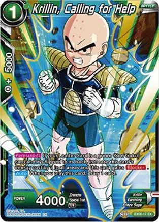 Image of Krillin, Calling for Help (EX06-17) - Special Anniversary Set Foil
