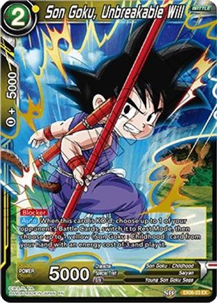 Image of Son Goku, Unbreakable Will (EX06-23) - Special Anniversary Set