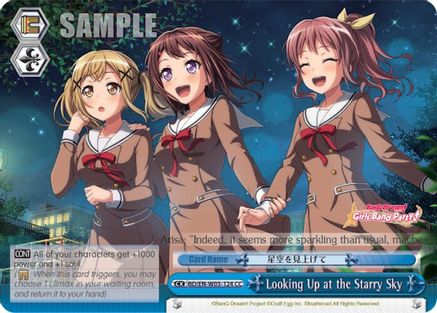 Image of Looking Up at the Starry Sky (BD/EN-W03-124 CC) - BanG Dream! Girls Band Party! MULTI LIVE