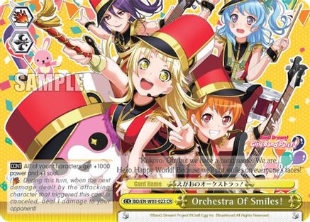 Image of Orchestra Of Smiles! (BD/EN-W03-023 CR) - BanG Dream! Girls Band Party! MULTI LIVE