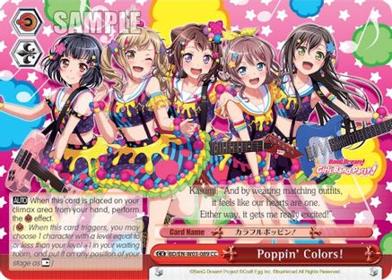 Image of Poppin'Colors! (BD/EN-W03-089 CC) - BanG Dream! Girls Band Party! MULTI LIVE