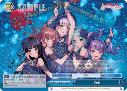 Image of Zeit (BD/EN-W03-121 CR) - BanG Dream! Girls Band Party! MULTI LIVE