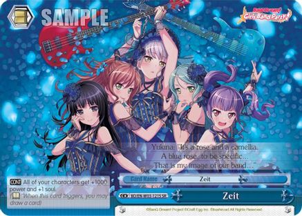Image of Zeit (SR) (BD/EN-W03-121S SR) - BanG Dream! Girls Band Party! MULTI LIVE