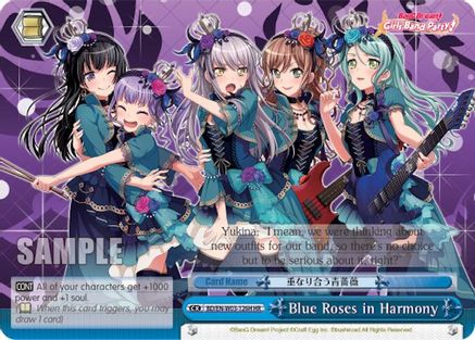 Image of Blue Roses in Harmony (HR) (BD/EN-W03-126H HR) - BanG Dream! Girls Band Party! MULTI LIVE