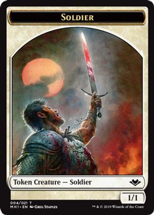 Image of Soldier Token (MH1-004) - Modern Horizons Foil