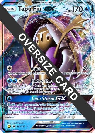 Image of Tapu Fini GX 39a/147  - Holofoil Jumbo Cards - Promo