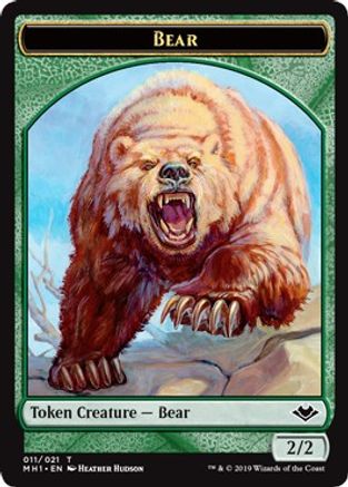 Image of Bear Token (MH1-011) - Modern Horizons Foil