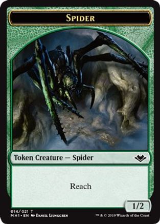 Image of Spider Token (MH1-014) - Modern Horizons Foil