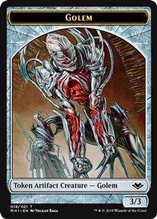 Image of Golem Token (MH1-018) - Modern Horizons Foil