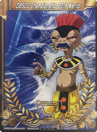 Image of DBSCG Championship 2019 Warrior (Merit Card) - Universe 5 