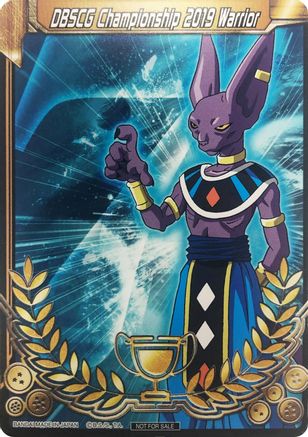 Image of DBSCG Championship 2019 Warrior (Merit Card) - Universe 7 