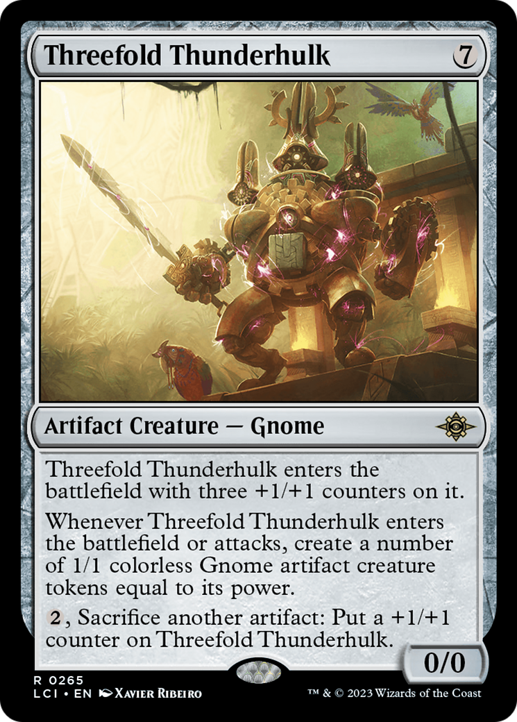 Image of Threefold Thunderhulk (LCI-265) - The Lost Caverns of Ixalan Foil
