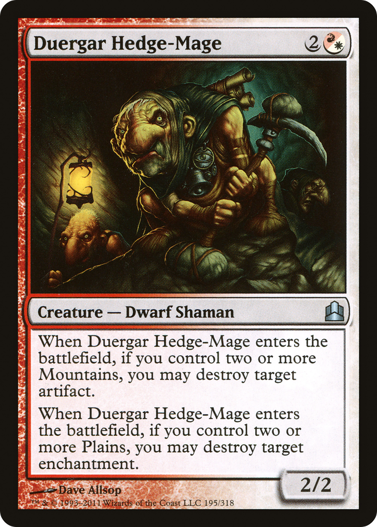 Image of Duergar Hedge-Mage (CMD-195) - Commander 2011