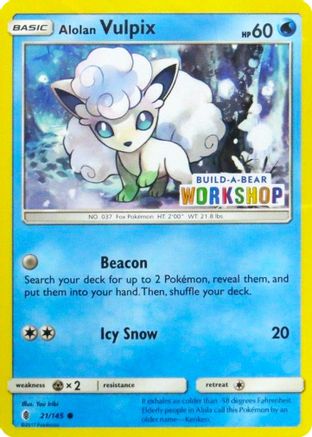Image of Alolan Vulpix 021/145  Miscellaneous Cards & Products - Promo