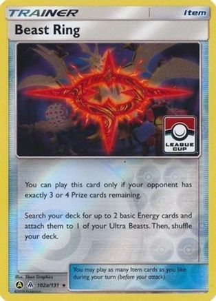 Image of Beast Ring 102a/131  - Reverse Holofoil League & Championship Cards - Promo