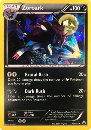 Image of Zoroark 071/108  - Holofoil Deck Exclusives - Holo Rare
