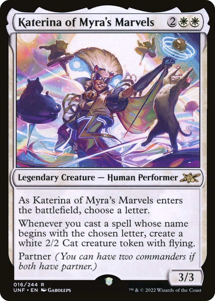 Image of Katerina of Myra's Marvels (UNF-016) - Unfinity Foil