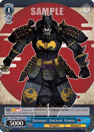 Image of Batman: Ancient Armor (Demo Deck Exclusive) (BNJ/SX01-A07 TD) - Batman Ninja