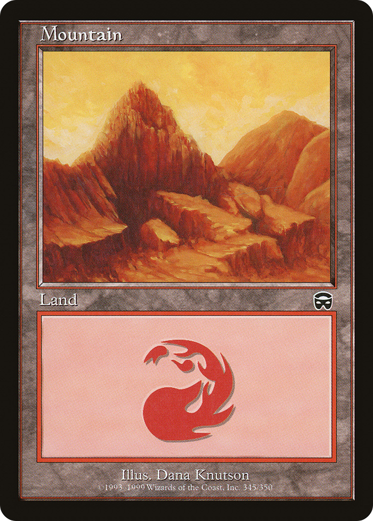 Image of Mountain (345) (MMQ-345) - Mercadian Masques Foil
