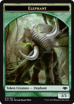 Image of Elephant // Spirit Double-Sided Token (MH1-12 // 16) - Modern Horizons