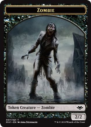 Image of Zombie // Emblem - Wrenn and Six Double-Sided Token (MH1-7 // 21) - Modern Horizons