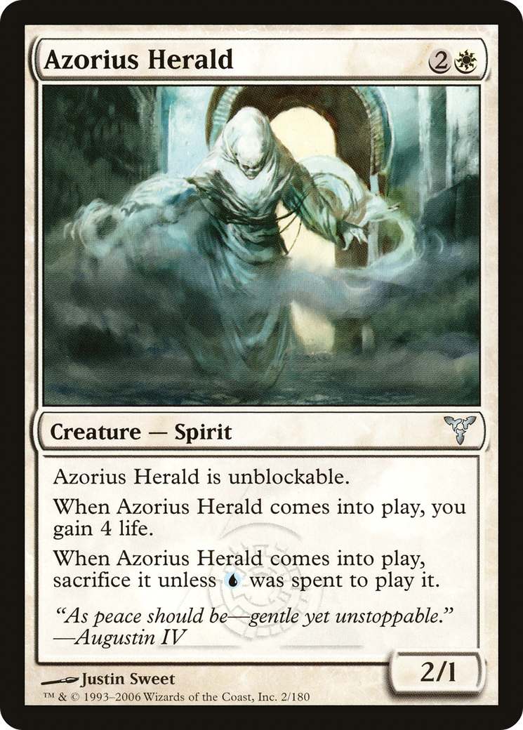 Image of Azorius Herald (DIS-002) - Dissension Foil