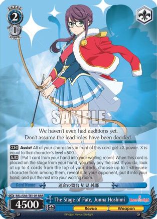 Image of The Stage of Fate, Junna Hoshimi (RRR) (RSL/S56-TE19R RRR) - Revue Starlight